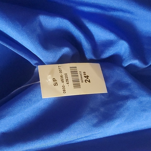 Blue Low Back Dress - Picture 3 of 3